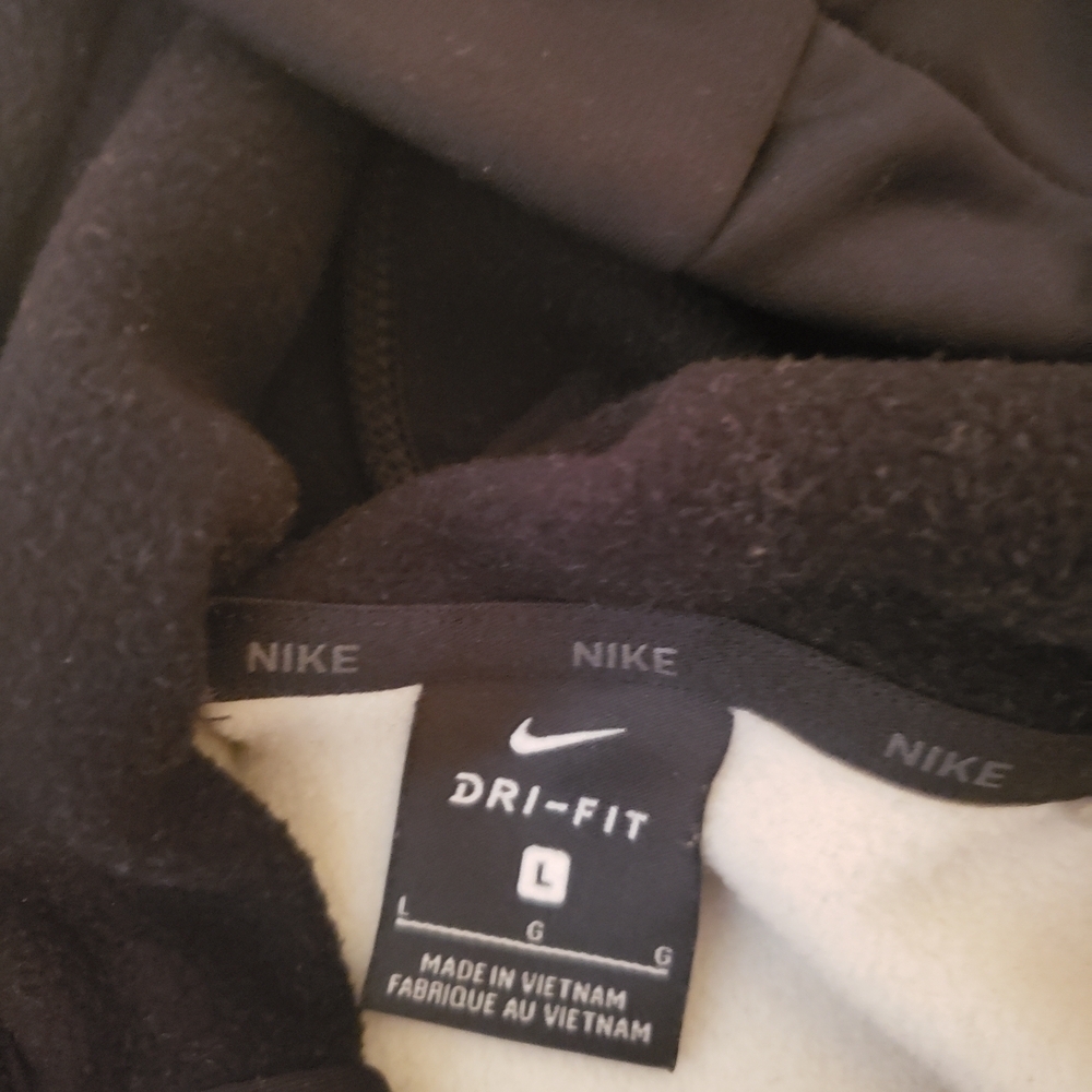 Nike Men's Charcoal and Black Hoodie - Picture 2 of 4